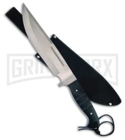 Frost Cutlery Silent Extractor Pakkawood Fixed Blade Knife - Satin Plain