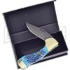 Frost Cutlery Steel Warrior Choctaw Blue Bone Lockback Knife -Knivesand Tools Shop Frost Cutlery Steel Warrior Choctaw blue bone BHQ 53703 er large