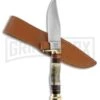 Frost Cutlery Trophy Stag Badger Bowie Antler Fixed Blade Knife - Satin Plain -Knivesand Tools Shop Frost Cutlery Trophy Stag Badger Bowie Satin BP 21259 jr large
