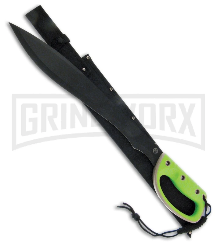 Frost Cutlery Whitetail Haven Green Machete - Black Plain Frost Cutlery Whitetail Haven Green Machete - Black Plain -Knivesand Tools Shop Frost Cutlery Whitetail Haven Machete Green black BHQ 73302 er large