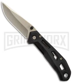 Gerber Airlift Black Folding Knife - Champagne Plain