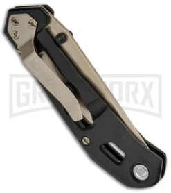 Gerber Airlift Black Folding Knife - Champagne Plain 4 Gerber Airlift Black Folding Knife - Champagne Plain -Knivesand Tools Shop Gerber Airlift FL Black Champagne 30 001347 BHQ 67391 jr side large