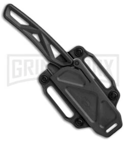 Gerber EXO-MOD Caper Black Fixed Blade Knife - Stonewash Plain -Knivesand Tools Shop Gerber EXO MOD Caper Black Black SW 30 001801 BHQ 105516 jr sheath large