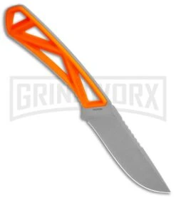 Gerber EXO-MOD Drop Point Orange Fixed Blade Knife - Stonewash Plain -Knivesand Tools Shop Gerber EXO MOD DP Orange SW 30 001796 BHQ 105520 jr spine large