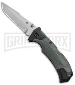 Gerber Edict Green Folding Knife - Drop Point Bead Blast Plain