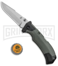 Gerber Edict Green Folding Knife - Drop Point Bead Blast Plain -Knivesand Tools Shop Gerber Edict LB Grn GFN BB 30 001300 BHQ 67396 jr bottlecap 2 large