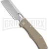 Gerber FlatIron Cleaver Desert Tan G-10 Frame Lock Knife - SW Plain