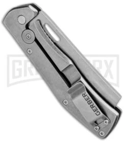 Gerber FlatIron Cleaver Desert Tan G-10 Frame Lock Knife - SW Plain -Knivesand Tools Shop Gerber FlatIron Cleaver FL Desert Tan G 10 SW 30 001495 BHQ 81136 jr side large