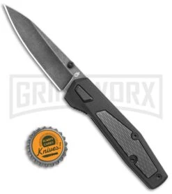 Gerber Fuse Folding Knife - Black Plain 30-001874 -Knivesand Tools Shop Gerber Fuse LL Flat Black GFN BlackSW BHQ 120891 jr bottlecap large