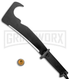 Gerber Gator Black GFN Machete Pro Fixed Blade - Black Plain -Knivesand Tools Shop Gerber Gator Machete Pro Fixed Blade Black Sharpening Stone 31 000705 BHQ 16324 jr bottlecap large