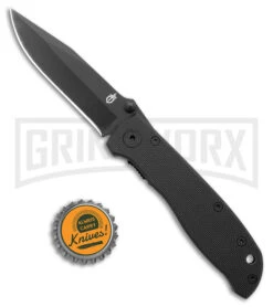 Gerber Harsey Air Ranger Black Folding Knife - Black Plain 5 Gerber Harsey Air Ranger Black Folding Knife - Black Plain -Knivesand Tools Shop Gerber Harsey Air Ranger LL Black G 10 Black BHQ 26864 jr bottlecap large