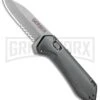 Gerber Highbrow Gray Al Compact A/O Spring Assisted Knife- Stonewash Serr -Knivesand Tools Shop Gerber Highbrow Compact A O SA Gray SW Serr 30 001519N BHQ 94150 jr large