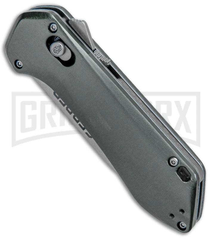 Gerber Highbrow Gray Al Compact A/O Spring Assisted Knife- Stonewash Serr Gerber Highbrow Gray Al Compact A/O Spring Assisted Knife- Stonewash Serr -Knivesand Tools Shop Gerber Highbrow Compact A O SA Gray SW Serr 30 001519N BHQ 94150 jr spine large