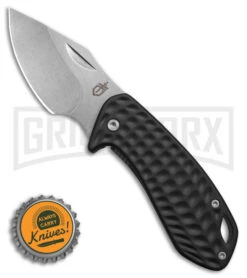 Gerber Kettlebell Gray Aluminum Frame Lock Knife - Stonewash Plain -Knivesand Tools Shop Gerber Kettlebell FLK Gray Al 2in SW BHQ 81312 td size large