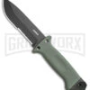 Gerber LMF II Infantry Green Fixed Blade Combat Knife - Black Serr 2 Gerber LMF II Infantry Green Fixed Blade Combat Knife - Black Serr -Knivesand Tools Shop Gerber LMF II Infantry Green Fixed Blade Combat Knife 4.84in Black Serr1626 BHQ 7150 LS large