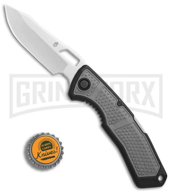Gerber Order Gray Folding Knife - Gray Plain Gerber Order Gray Folding Knife - Gray Plain -Knivesand Tools Shop Gerber Order black gray gray BHQ 74678 er bottlecap large