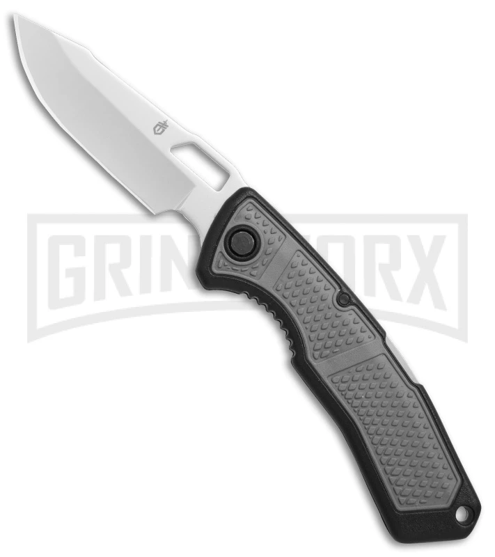 Gerber Order Gray Folding Knife - Gray Plain Gerber Order Gray Folding Knife - Gray Plain -Knivesand Tools Shop Gerber Order black gray gray BHQ 74678 er large