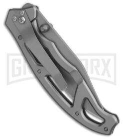 Gerber Paraframe I Gray Stainless Steel Frame Lock Knife - Black Plain -Knivesand Tools Shop Gerber Paraframe I Frame Lock Knife Gray Stainless Steel Black G8446 BHQ 53997 side kc large