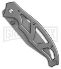 Gerber Paraframe I Gray Stainless Steel Frame Lock Knife - Black Plain -Knivesand Tools Shop Gerber Paraframe I Frame Lock Knife Gray Stainless Steel Black G8446 BHQ 53997 spine kc large