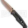 Gerber Paralite Black Folding Knife - Rose Plain -Knivesand Tools Shop Gerber Paralite FL Black Rose 30 001344 BHQ 67406 jr large