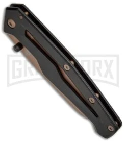 Gerber Paralite Black Folding Knife - Rose Plain -Knivesand Tools Shop Gerber Paralite FL Black Rose 30 001344 BHQ 67406 jr spine large