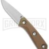 Gerber Principle Brown Rubber Fixed Blade Knife - Stonewash 420HC -Knivesand Tools Shop Gerber Principle Brown Rubber SW 30 001657 BHQ 105505 jr large