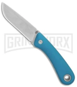 Gerber Spine Cyan Blue GFN Fixed Blade Knife - Stonewash Plain