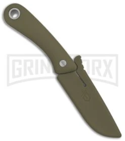 Gerber Spine Sage Green GFN Fixed Blade Knife - Stonewash Plain -Knivesand Tools Shop Gerber Spine Sage Green SW BHQ 81307 er sheath large