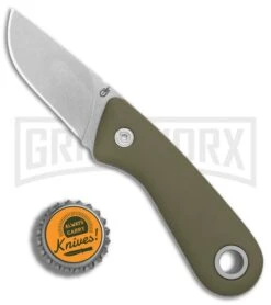 Gerber Vertebrae Sage Green GFN Fixed Blade Knife - Stonewash Plain -Knivesand Tools Shop Gerber Vertabrae Sage Green SW BHQ 81309 er bottlecap large