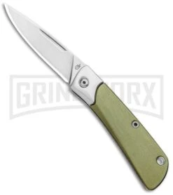 Gerber Wingtip Green GFN Slip Joint Pocket Knife - Satin Plain