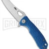 Honey Badger Knives Small Blue FRN - Wharncleaver Satin Plain -Knivesand Tools Shop Honey Badger Knives Warncleaver Small Blue D2 BHQ 122632 jr large