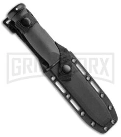 Ka-Bar Mark I Knife Black Kraton Handle - Black Plain -Knivesand Tools Shop Ka Bar Mark I Knife Kraton Handle Black Plain 02 2221 BHQ 9595 jr sheath large