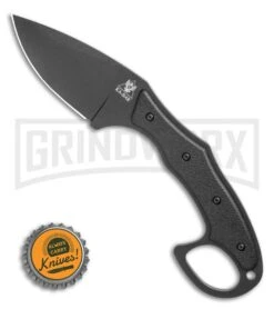 Ka-Bar TDI Pocket Strike Black Fixed Blade Knife - Black Plain -Knivesand Tools Shop Ka Bar TDI Pocket Strike Fixed Blade Knife 3.18 Black 2491 BHQ 120901 LS Bottlecap large