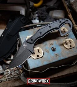 Ka-Bar TDI Pocket Strike Black Fixed Blade Knife - Black Plain -Knivesand Tools Shop Ka Bar TDI Pocket Strike Fixed Blade Knife Black 2491 BHQ 120901 kp power web large