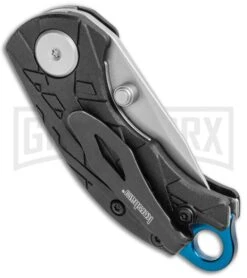 Kershaw Anso Aftereffect Liner Lock Knife Black FRN - Bead Blast -Knivesand Tools Shop Kershaw Anso Aftereffect LL Black FRN BB 1180 BHQ 106038 jr side large