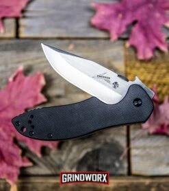 Kershaw Emerson CQC-6K Black G-10 Folding Knife - Stonewash Plain -Knivesand Tools Shop Kershaw Emerson CQC 6K Knife Stonewash 6034 BHQ 21426 kp fall web large