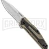 Kershaw Anso Fraxion Liner Lock Knife CF/Tan G-10 - Stonewash -Knivesand Tools Shop Kershaw Fraxion LL Tan 1160TAN BHQ 83150 jr large
