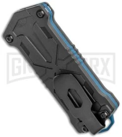 Kershaw Kapsule Manual Slide OTF Knife - Satin Plain -Knivesand Tools Shop Kershaw Jens Anso Kapsule Manual Sliding Button Lock OTF Knife SW 1190 BHQ 120521 jr side large