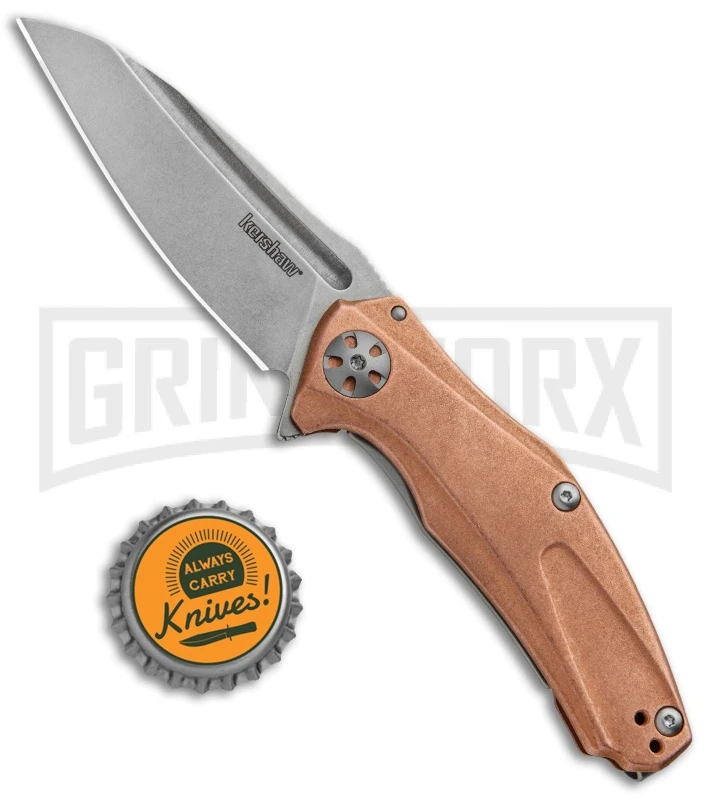 Kershaw Mini Natrix Sub-Frame Lock Knife Copper - Stonewash D2 Kershaw Mini Natrix Sub-Frame Lock Knife Copper - Stonewash D2 -Knivesand Tools Shop Kershaw Natrix Sub Frame Copper SW 7006CU BHQ 80567 jr bottlecap large