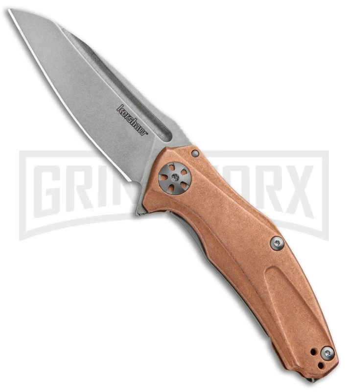 Kershaw Mini Natrix Sub-Frame Lock Knife Copper - Stonewash D2 Kershaw Mini Natrix Sub-Frame Lock Knife Copper - Stonewash D2 -Knivesand Tools Shop Kershaw Natrix Sub Frame Copper SW 7006CU BHQ 80567 jr large