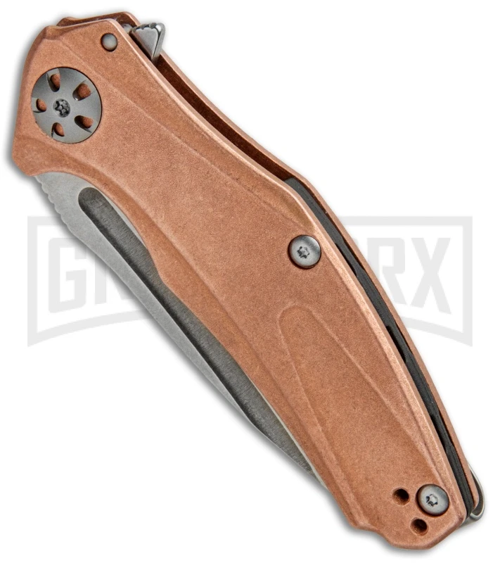 Kershaw Mini Natrix Sub-Frame Lock Knife Copper - Stonewash D2 Kershaw Mini Natrix Sub-Frame Lock Knife Copper - Stonewash D2 -Knivesand Tools Shop Kershaw Natrix Sub Frame Copper SW 7006CU BHQ 80567 jr spine large