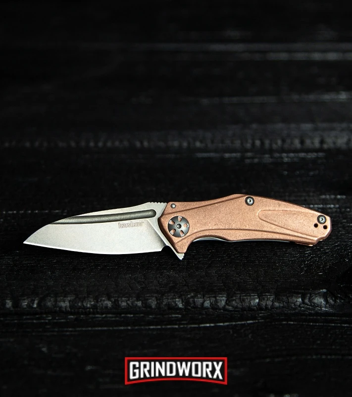 Kershaw Mini Natrix Sub-Frame Lock Knife Copper - Stonewash D2 Kershaw Mini Natrix Sub-Frame Lock Knife Copper - Stonewash D2 -Knivesand Tools Shop Kershaw Natrix Sub Frame Lock Knife Copper Stonewash 7006CU BHQ80567 kp burnt wood web large