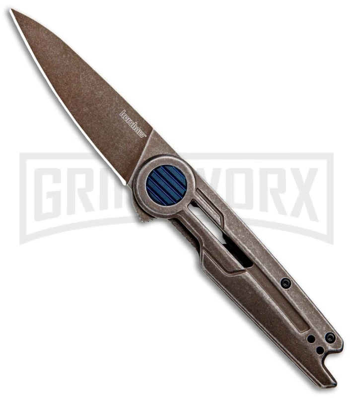 Kershaw Parsec Frame Lock Knife Brown PVD Stainless Steel - Brown SW Kershaw Parsec Frame Lock Knife Brown PVD Stainless Steel - Brown SW -Knivesand Tools Shop Kershaw Parsec FL Brown PVD SS Brown SW 2035 BHQ 101843 jr 1 large