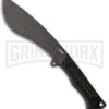 Kubey Destroyer Kukri Black Micarta Fixed Blade Knife - Black Stonewash Plain -Knivesand Tools Shop Kubey Destroyer BHQ 178739 Td large