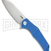Kubey Flash Blue G-10 Folding Knife - Bead Blast Plain -Knivesand Tools Shop Kubey Flash Linerlock Blue BHQ 180010 td large