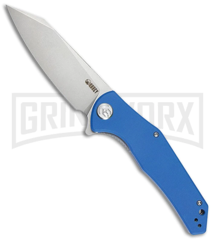 Kubey Flash Blue G-10 Folding Knife - Bead Blast Plain Kubey Flash Blue G-10 Folding Knife - Bead Blast Plain -Knivesand Tools Shop Kubey Flash Linerlock Blue BHQ 180010 td large