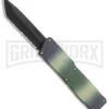 Lightning Camo D/A OTF Automatic Knife - Tanto Black Serr -Knivesand Tools Shop LIghtning Camo DA OTF Auto Tanto Black Serr GX 39052 jr large