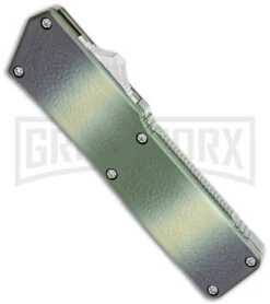 Lightning Camo D/A OTF Automatic Knife - Tanto Black Serr -Knivesand Tools Shop LIghtning Camo DA OTF Auto Tanto Black Serr GX 39052 jr spine large