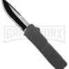 Lightning Gray D/A OTF Automatic Knife - Two-Tone Serr 1 Lightning Gray D/A OTF Automatic Knife - Two-Tone Serr -Knivesand Tools Shop Lightning Gray DA Two Tone Serr BP 30332 er large