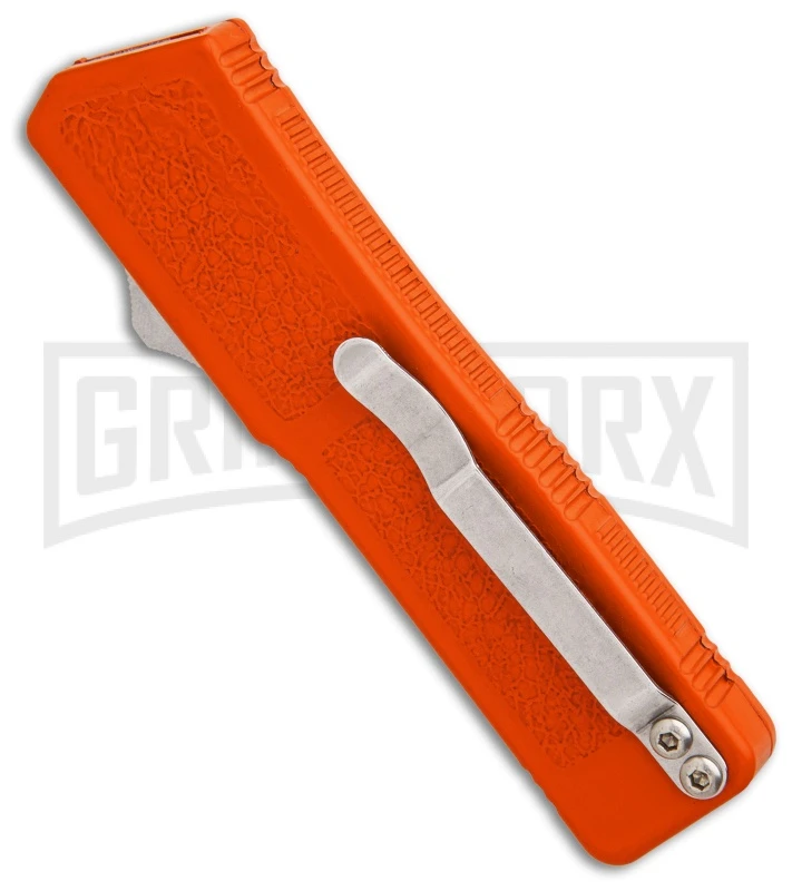 Lightning Orange D/A OTF Automatic Knife - Dagger Two-Tone Lightning Orange D/A OTF Automatic Knife - Dagger Two-Tone -Knivesand Tools Shop Lightning Orange DA OTF Auto Dagger TT GX 31870 jr spine large